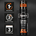 Alpecin C1 Caffeine Black Edition, haargroeistimulerende shampoo, 250 ml