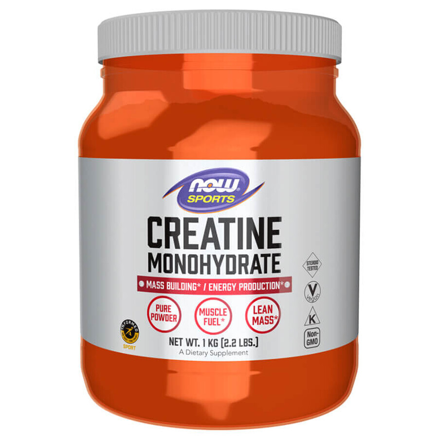 Now Sports Creatinemonohydraat, poeder, 1 kg