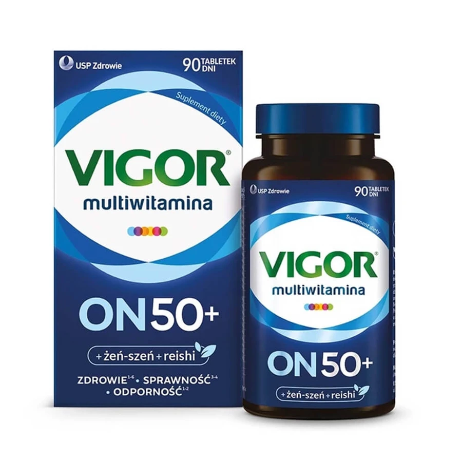 Vigor Multivitamin On 50+, 90 tablets