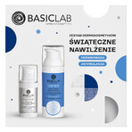 BasicLab Christmas Hydration Set, cremă de ochi, 15 ml + cremă de față, 50 ml