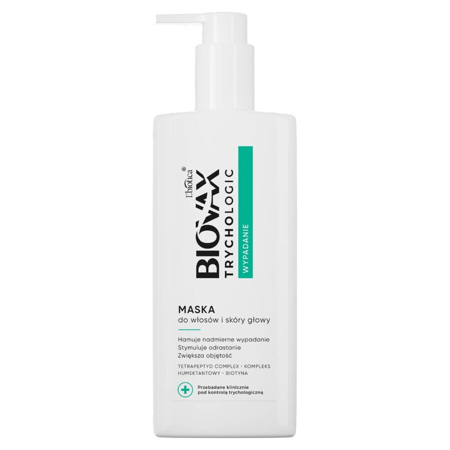 Biovax Trychologic Prolaps, masker voor haar en hoofdhuid, 200 ml + shampoo voor haar en hoofdhuid, 50 ml gratis