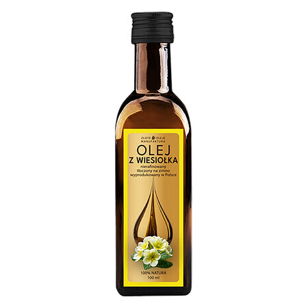 Goldfarmex Golden Oils Olio di enotera, spremuto a freddo, non raffinato, 100 ml DATA SCORTA