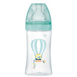 Bottle with sensory function and flat anti-colic teat Flow 2, Air, 0-6 months, 270 ml, Dodie