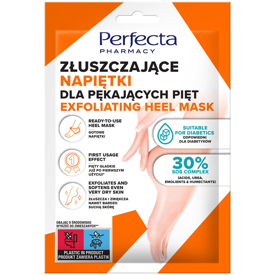 Farmacia Perfecta, exfoliërende verstevigende patch voor gebarsten hielen, 59 ml