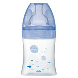 Bottle with sensory function and anti-colic flat teat, Large, 0-6 months, 150 ml, Dodie