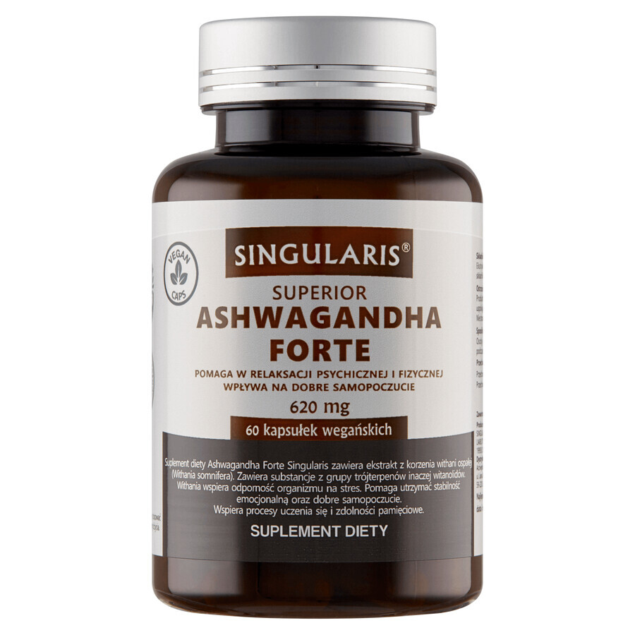 Singularis Superior Ashwagandha Forte 620 mg, 60 plantaardige capsules