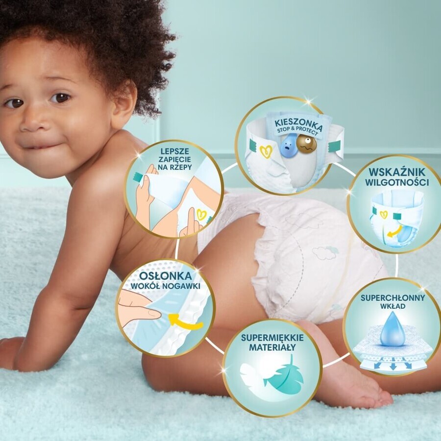 Pampers Premium Care, pañales, talla 6, 13-18 kg, 128 unidades