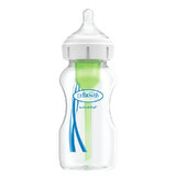 Fles met brede hals en level 1 speen, 0-3 maanden, 270 ml, Options+, Dr. Browns