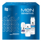 AA Men Sensitive kit, aftershave balsem 100 ml + antitranspirant roll-on 50 ml + scheerschuim 250 ml