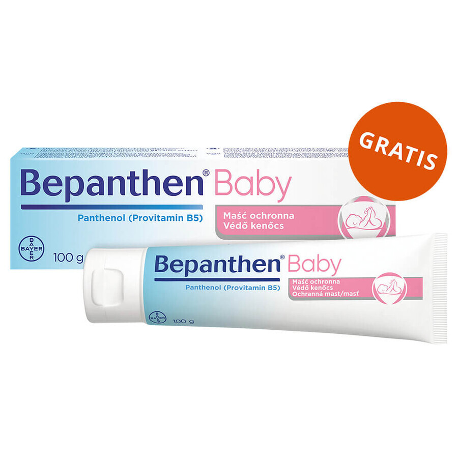 Bepanthen Baby set, Zalf voor babyuitslag, 3 x 100 g + 100 g gratis