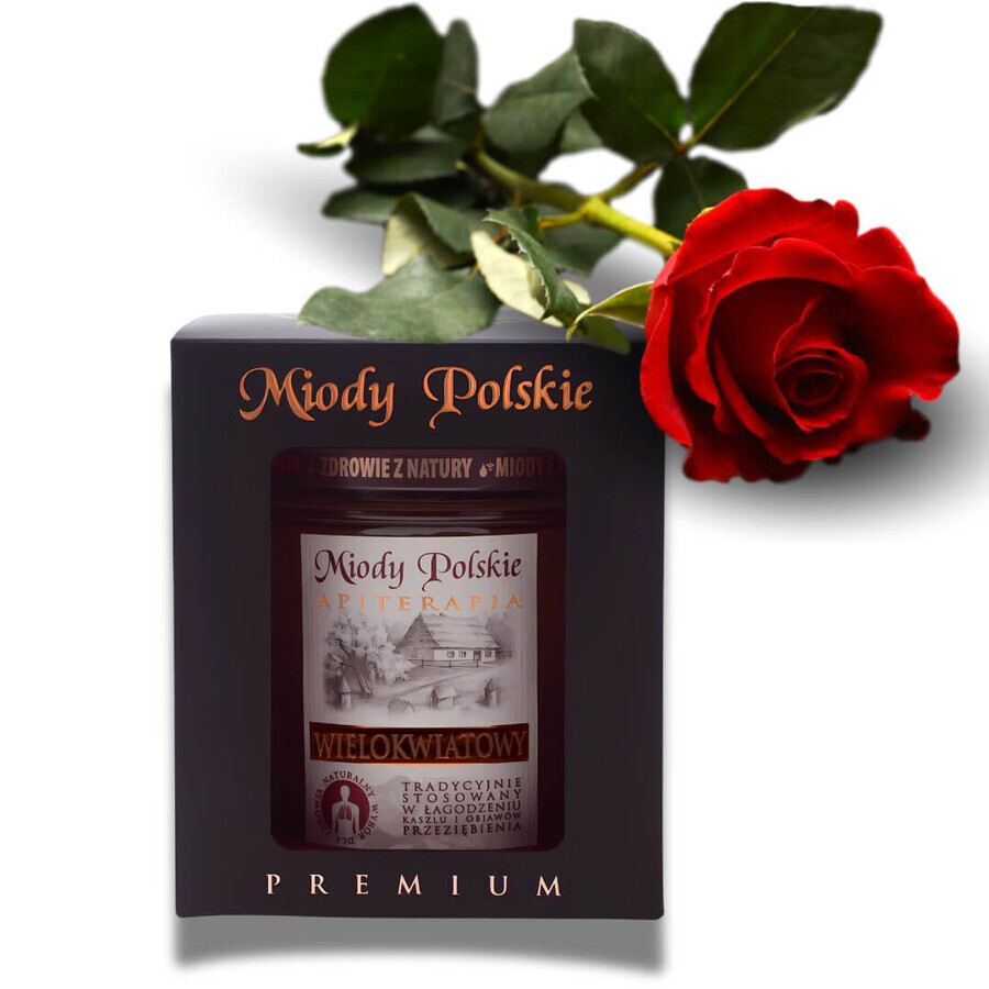 Miody Polskie, miel multi-fleurs de première qualité, 400 g