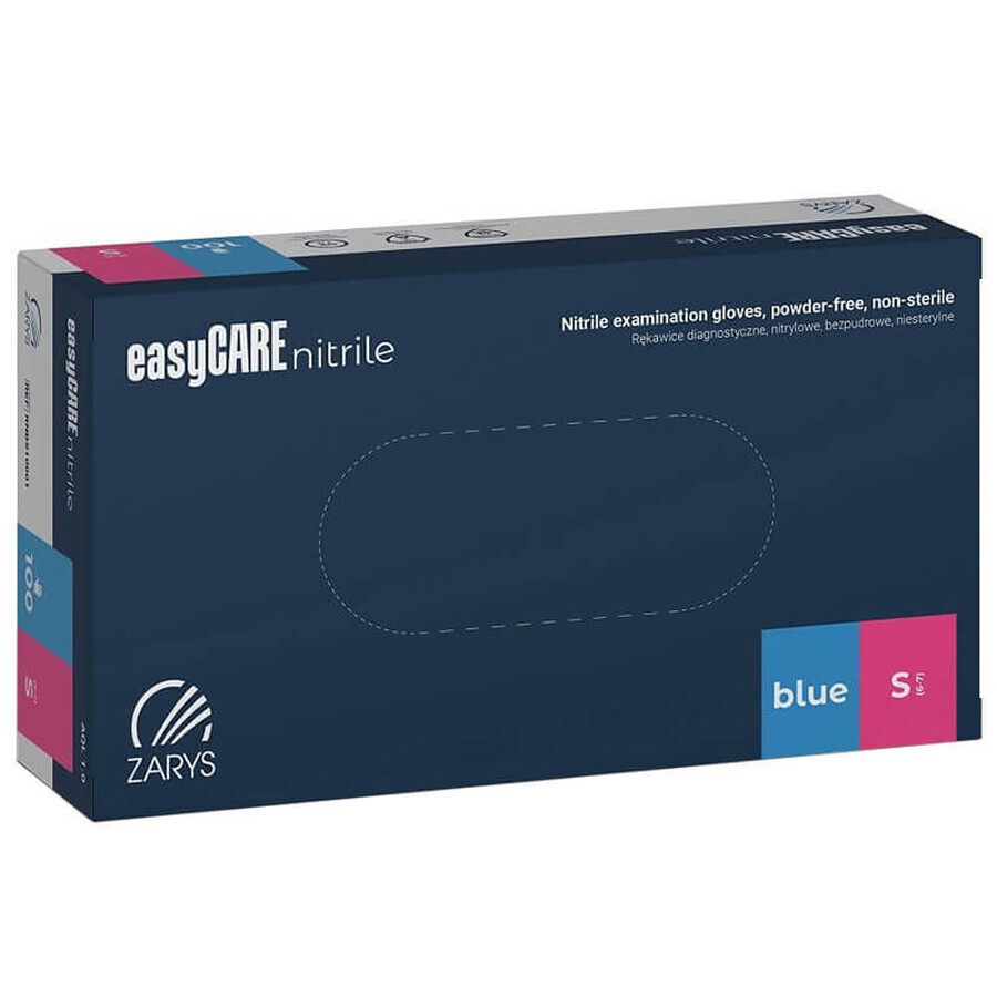 EasyCare Nitrile, guanti in nitrile, sterili, senza polvere, taglia S, 100 pezzi