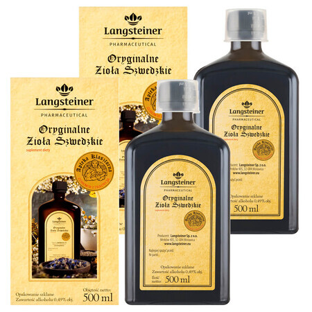 Set Langsteiner Originele Zweedse Kruiden, 2 x 500 ml