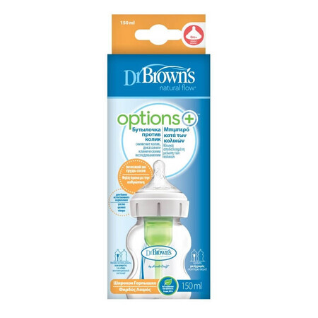 PP Optins Plus Weithalsflasche 150 ml, Dr. Browns