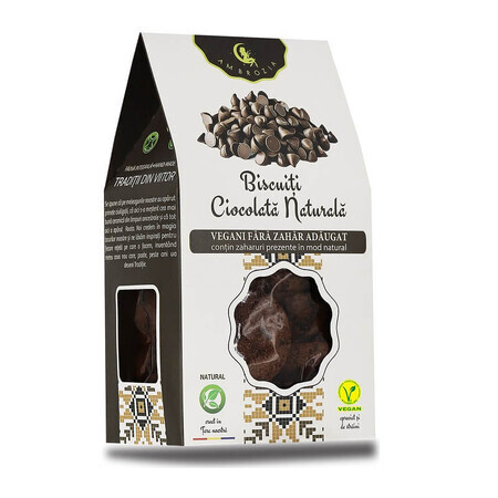 Biscuits au chocolat naturel, 150 g, Hiper Ambrozia