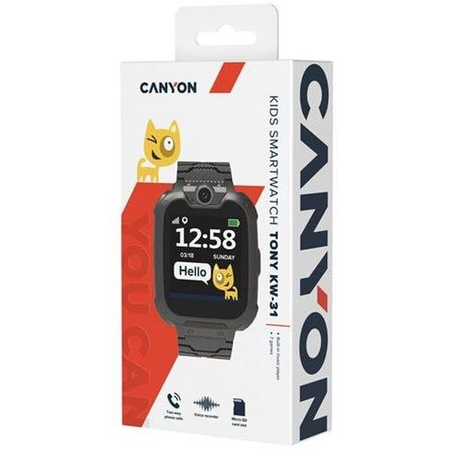 Canyon Kinderhorloge Tony CNE-KW31BB zwart