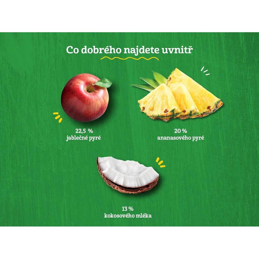 Gerber Bio dessert 100% vegetale alla mela e ananas con latte di cocco pezzo 4 x 90 g