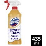 Domestos Power foam Detergente in schiuma agli agrumi per bagni e toilette 435 ml