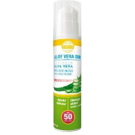 Topvet Aloë vera zonbeschermingslotion SPF 50 200 ml