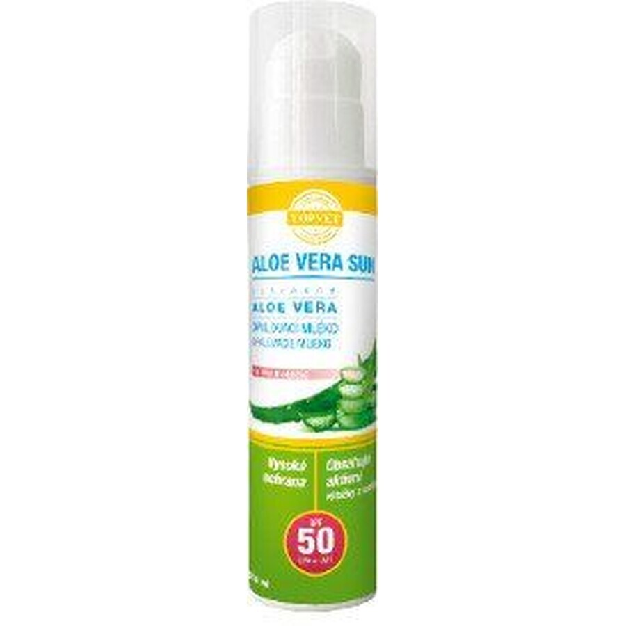 Topvet Aloë vera zonbeschermingslotion SPF 50 200 ml