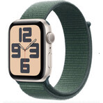 Apple Watch SE GPS 44mm Starlight aluminium behuizing met sportlus Meergroen