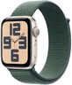 Apple Watch SE GPS 40mm Starlight aluminium behuizing met sportlus Meergroen