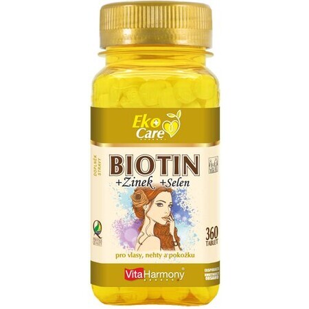 VitaHarmony Biotine 300 µg + Selenium + Zink 360 tabletten