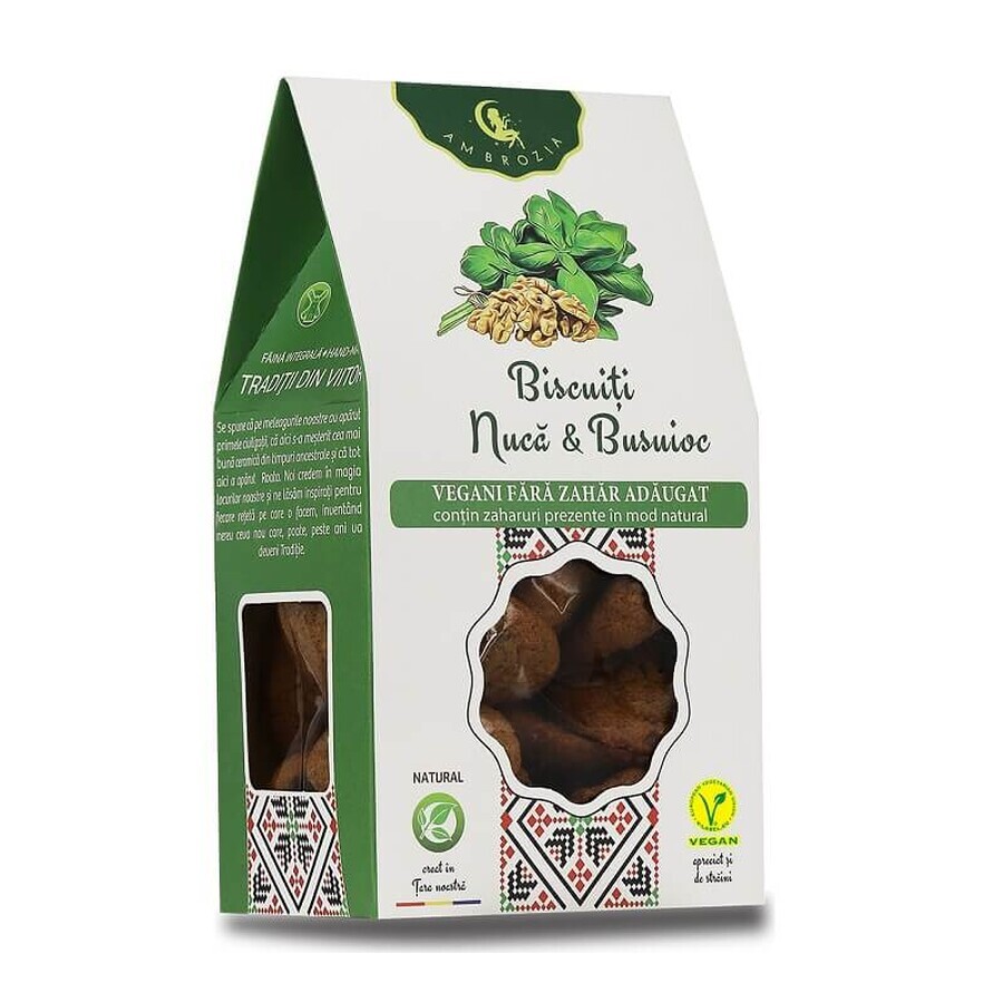 Koekjes met noten en basilicum, 150 g, Hiper Ambrozia