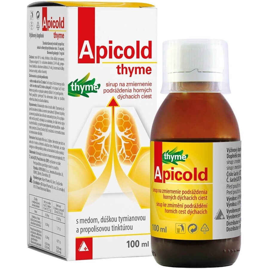 Apicold Tijmsiroop 100 ml