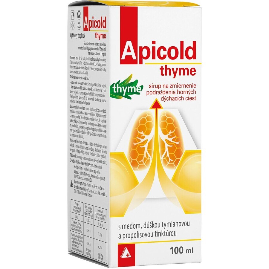 Apicold Tijmsiroop 100 ml