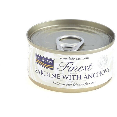 Fish4Cats Boîtes pour chats Finest Sardines avec anchois 70 g