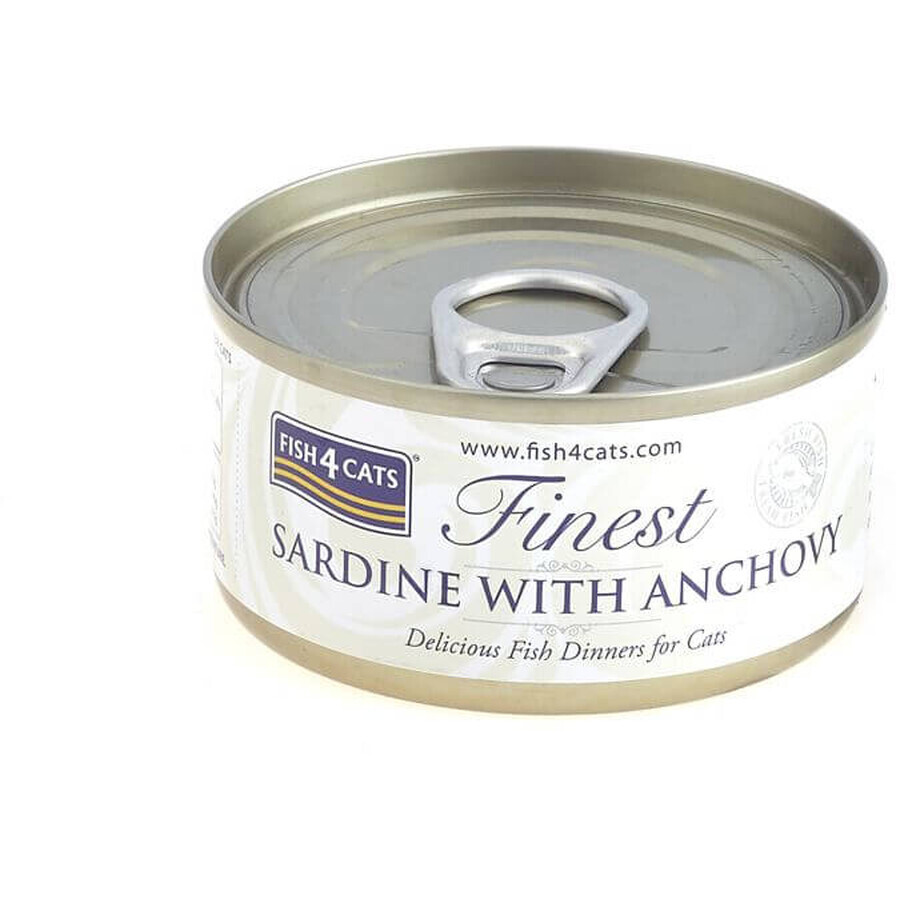 Fish4Cats Boîtes pour chats Finest Sardines avec anchois 70 g