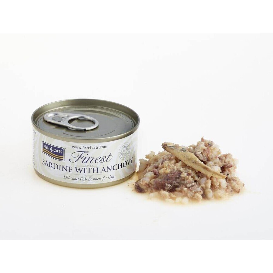 Fish4Cats Boîtes pour chats Finest Sardines avec anchois 70 g