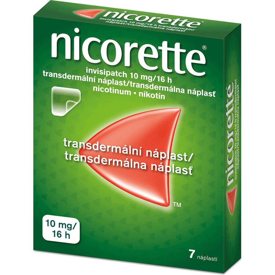 Nicorette Invisipatch 10 mg/16 u transdermale pleister 7 stuks