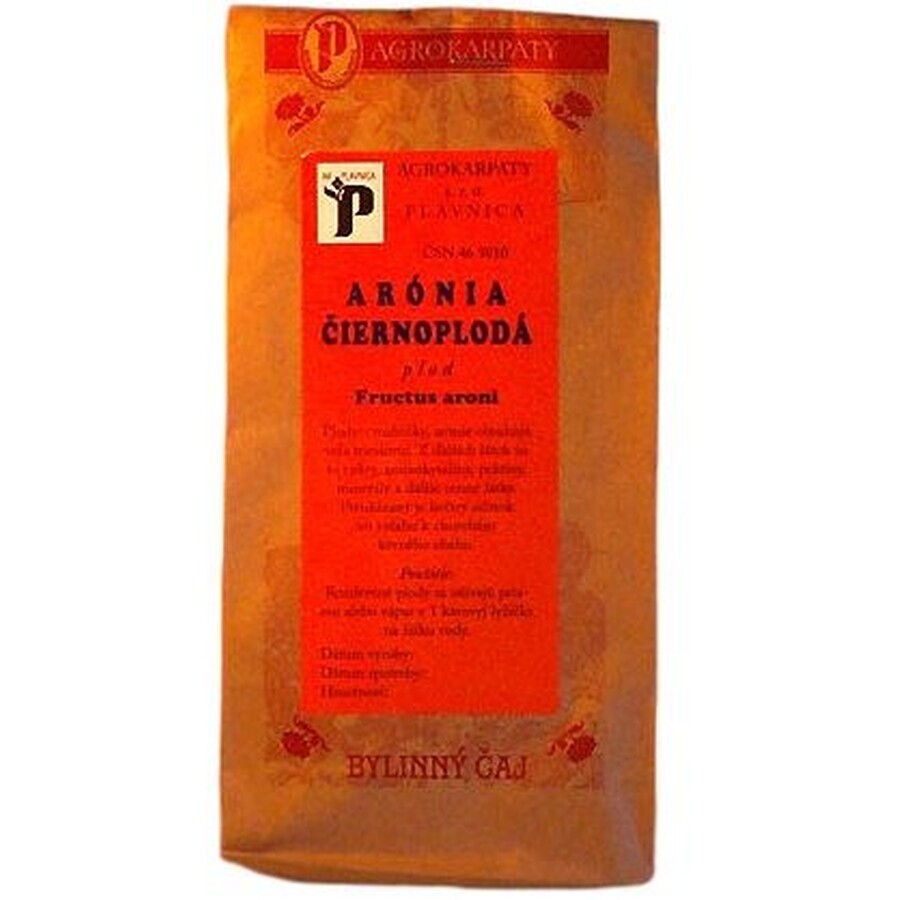 Agrocarps Aronia zwarte vruchten kruidenthee 50 g