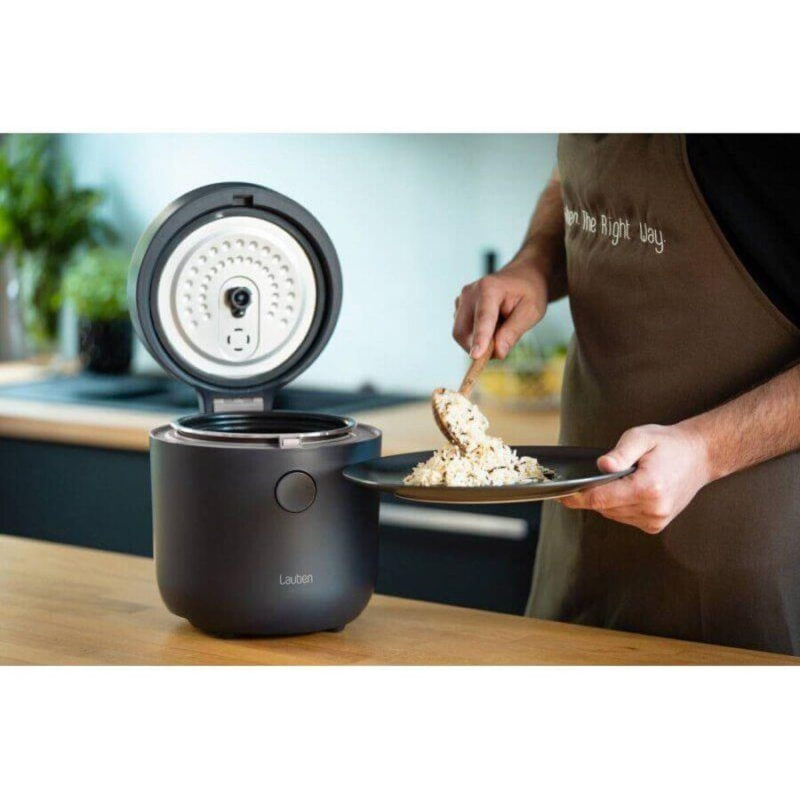 Lauben Low Sugar Rice Cooker 1500AT Cuociriso, nero