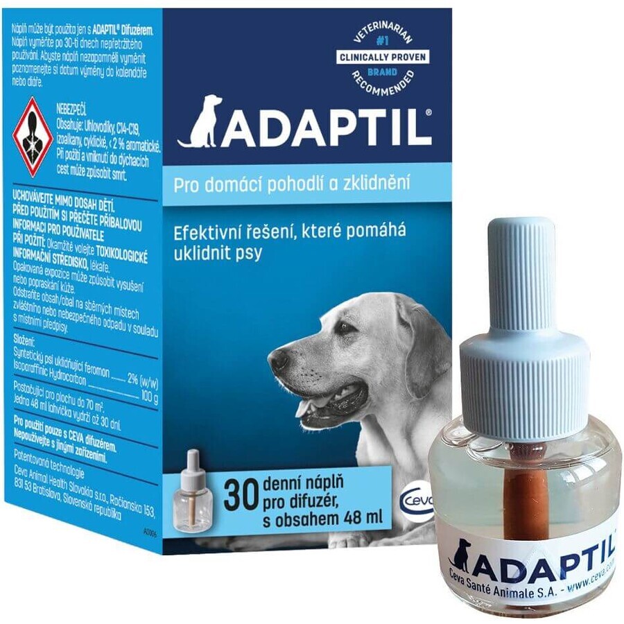 Adaptil vervangingspatroon voor honden, 48 ml