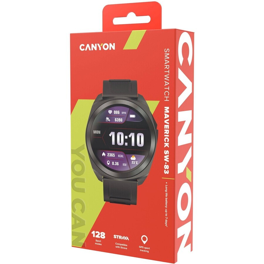 Canyon Maverick SW-83 zwart smartwatch