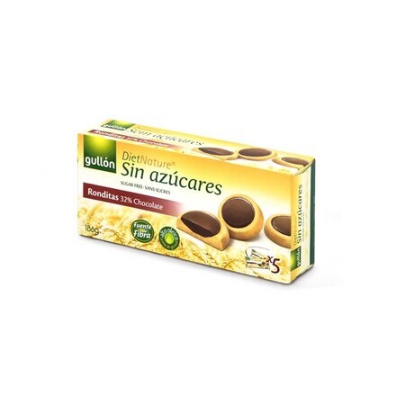 Ronditas donkere chocolade biscuits met zoetstoffen, 186 g, Gullon