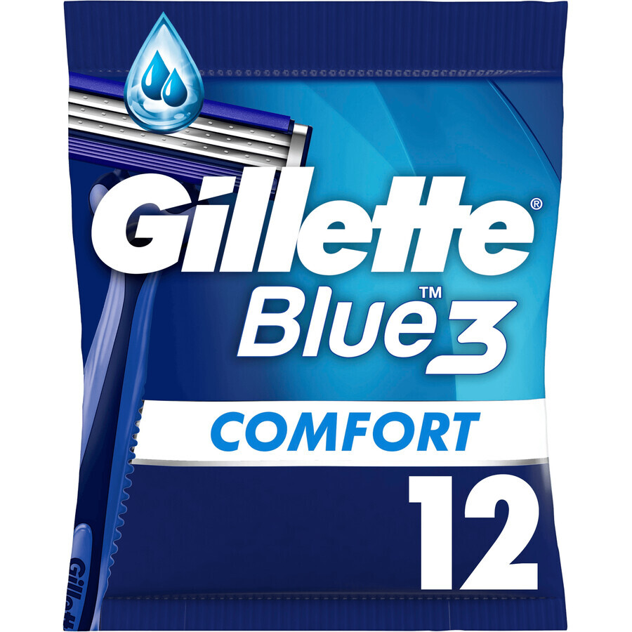 Gillette Blue3 Comfort Men's Razors 12 pieces