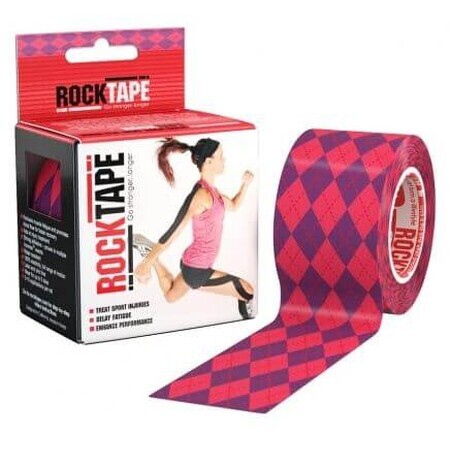 RockTape Design kinesiologische tape - roze agryle 5 m