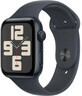 Apple Watch SE GPS 44mm Midnight aluminium behuizing met Midnight sportband - M/L