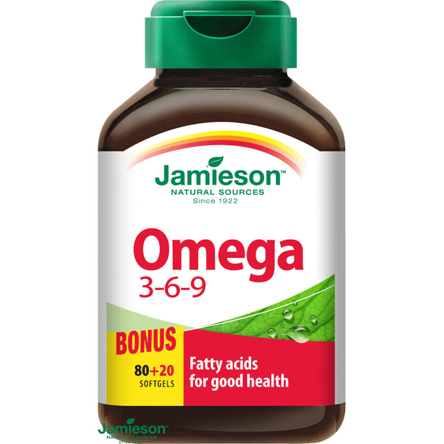 Jamieson Omega 3-6-9 100 capsules