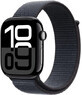 Apple Watch Series 10 GPS + Cellular 46mm Jet Black Aluminium behuizing met Ink Sport Loop