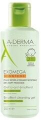 A-Derma Exomega controle emolli&#235;nt 2 in 1 emolli&#235;nt wasgel, emolli&#235;nt wasgel, kinderen 200 ml