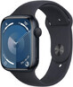 Apple Watch Series 9 GPS 45 mm Midnight aluminium behuizing met Midnight sportband - M/L