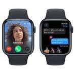 Apple Watch Series 9 GPS 45 mm Midnight aluminium behuizing met Midnight sportband - M/L