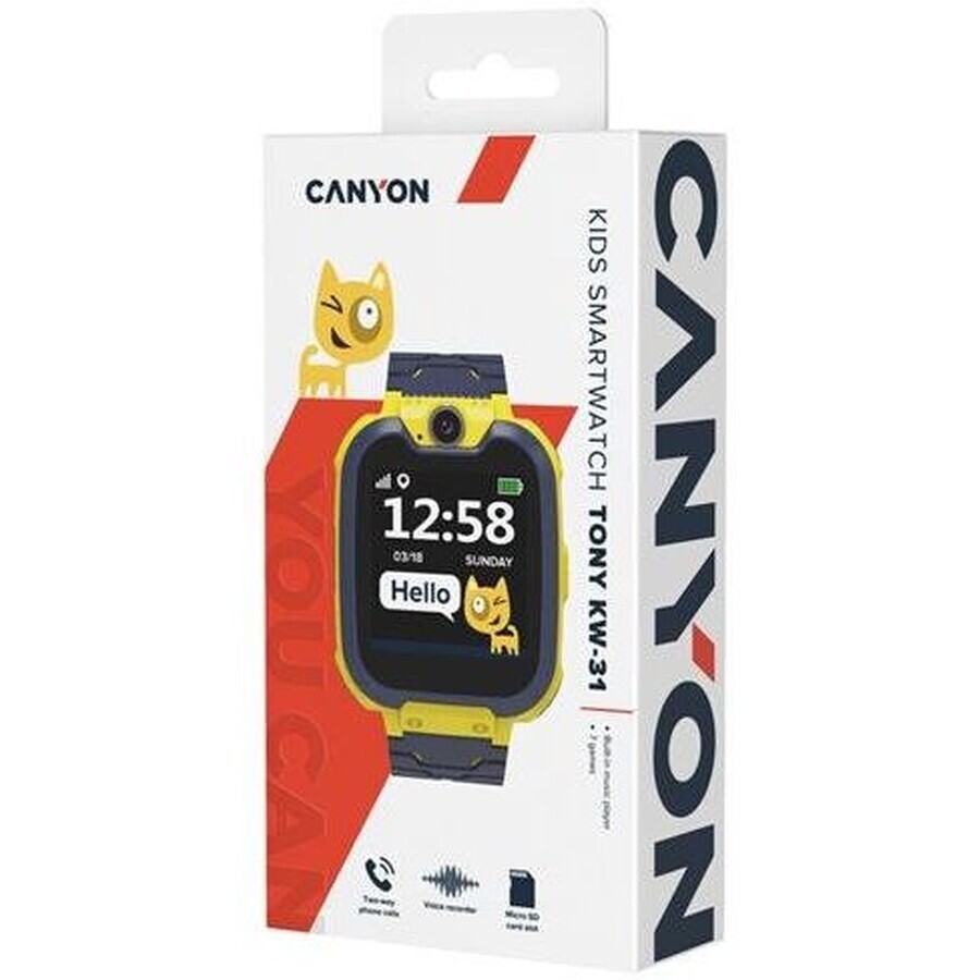 Canyon Kinderhorloge Tony CNE-KW31YB geel grijs