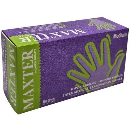 Maxter Latex handschoenen maat. M 100 stuks