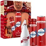 Old Spice Ironman per uomo: set con deodorante spray, gel doccia e dopobarba Whitewater al fresco sapore di Whitewater